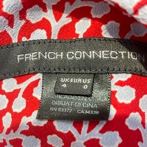 French Connection. Ladies red/white Romper.  Size 0.